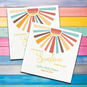 Kleine Ray van zonneschijnlijk Baby shower Servet