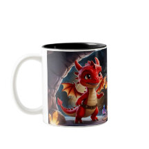 Kleine Red-Scaled Dragon Mok - Mythical Fantasy Dr