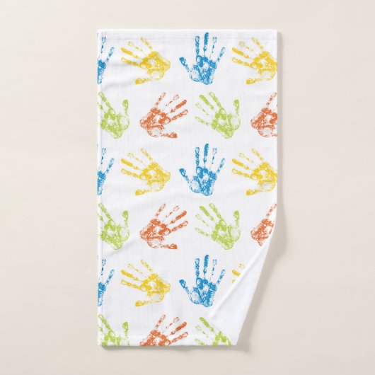 Kleine regenbooghandbediende Prints Bad Handdoek (Handdoek)
