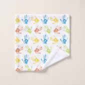 Kleine regenbooghandbediende Prints Bad Handdoek (Wasdoekje)