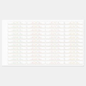 Kleine Regenboogharten Eenvoudige Waterdichte Kind Labels (Vel)