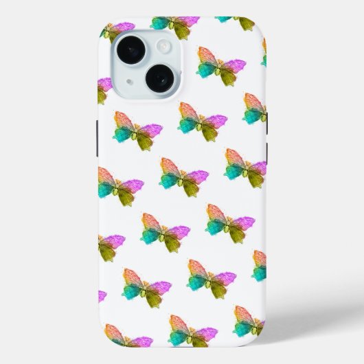 Kleine regenboogvlinders Case-Mate iPhone case (Achterkant)