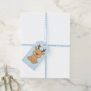 Kleine Rendieren Cadeaulabel