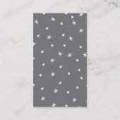 Kleine rendierkerstwinter visitekaartje (Achterkant)