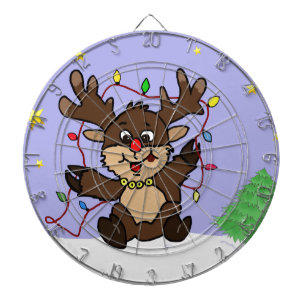 Kleine rendiervis dartbord