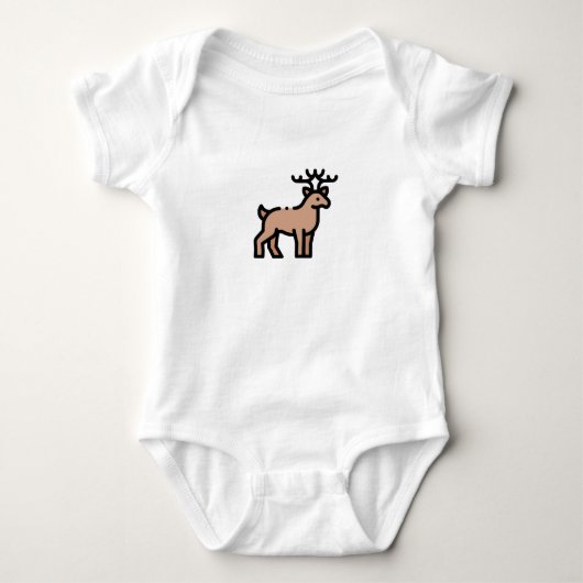 Kleine rendiervis romper (Voorkant)