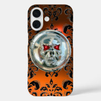 KLEINE RIDERS ORANJE ZWARTE DAMASK GEM Agate