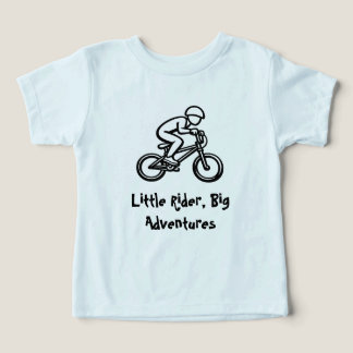 Kleine Rijder, Grote Avonturen Kids Fiets T-Shirt