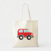 Kleine rode auto tote bag (Voorkant)
