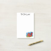 Kleine Rode Barn Post-it® notes 4 x 6 (Op bureau)