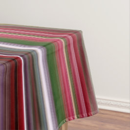 Kleine rode bessen rode en groene streep tafelkleed