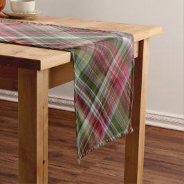 Kleine rode bessen rood en groen geplakt korte tafelloper