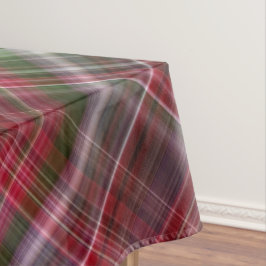 Kleine rode bessen rood en groen geplakt tafelkleed