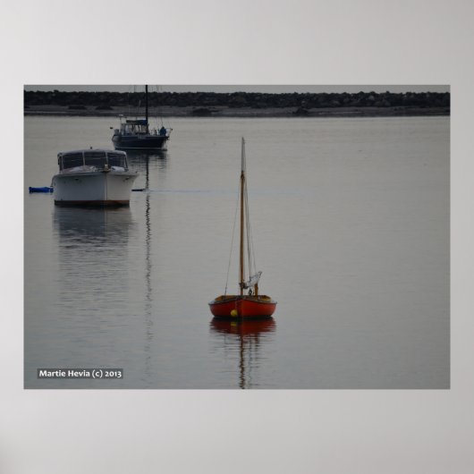 Kleine Rode Boat Poster (Voorkant)