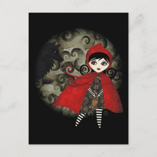 Kleine rode capuccine Briefkaart