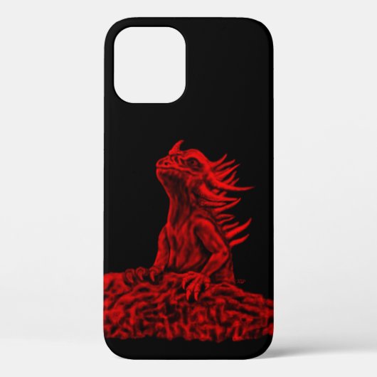Kleine rode draak Case-Mate iPhone case (Achterkant)