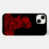 Kleine rode draak Case-Mate iPhone case (Achterkant (horizontaal))