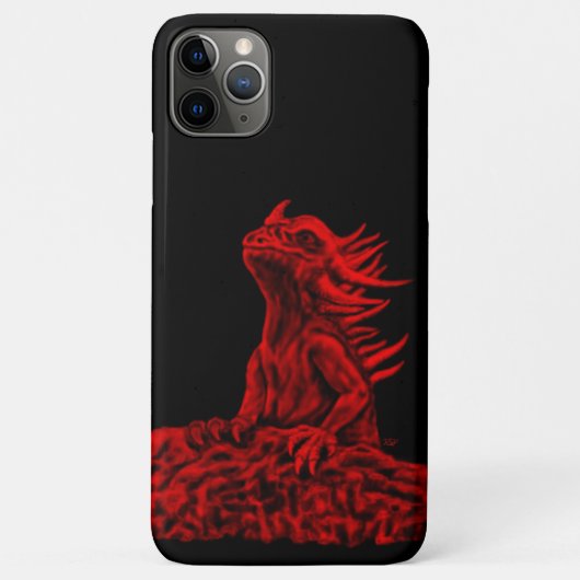 Kleine rode draak Case-Mate iPhone case (Achterkant)