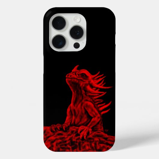 Kleine rode draak Case-Mate iPhone case (Achterkant)