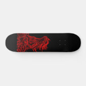 Kleine rode draak skateboard (Horizontaal)