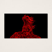 Kleine rode draak visitekaartjes (Achterkant)