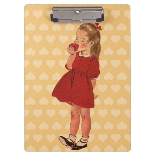  kleine rode dress Apple Klembord (Voorkant)