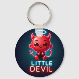 Kleine Rode Duivel Halloween Sleutelhanger