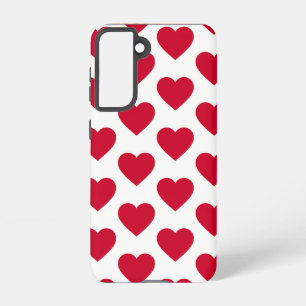 Kleine rode harten samsung galaxy hoesje