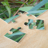 Kleine rode hond in de gras legpuzzel (Zijkant)