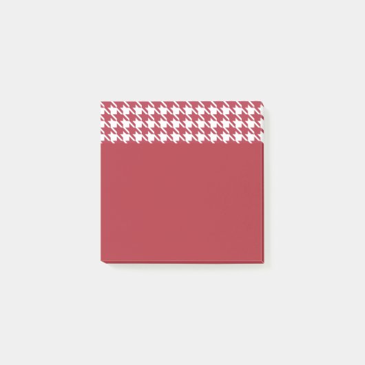 Kleine rode houndstooth post-it notities post-it® notes (Voorkant)