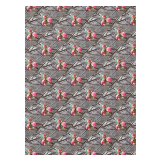 kleine rode knoppen tafelkleed (Voorkant)