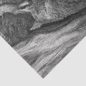 Kleine rode mantel ontmoet oude vader wolf tissuepapier (Detail)