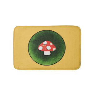 Kleine rode paddenstoel badmat