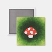 Kleine rode paddenstoel magneet (Voorkant / Achterkant)