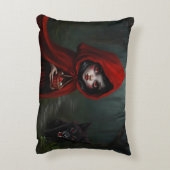 Kleine rode rijpingslappen accent kussen (Achterkant (Verticaal))