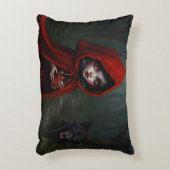 Kleine rode rijpingslappen accent kussen (Voorkant(Verticaal))