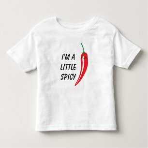 Kleine rode Spaanse peper met paprika kawaii Kinder Shirts