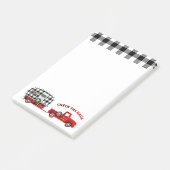 Kleine rode truck en  camper post-it® notes (Schuin)