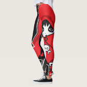Kleine rode vlekjes leggings (Links)