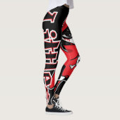 Kleine rode vlekjes leggings (Rechts)