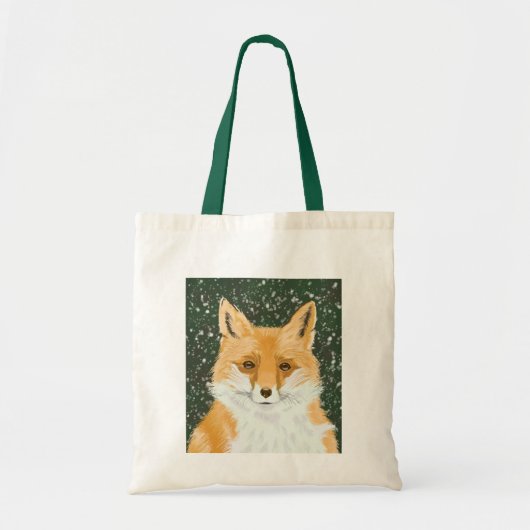Kleine rode vos - in de sneeuw. tote bag (Voorkant)