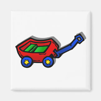 Kleine rode wagen magneet