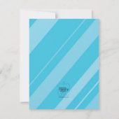 KLEINE RODE WAGON-INVITATIES KAART (Achterkant)