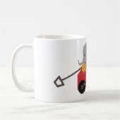 Kleine rode wagon van Mok speelgoedkoffie (Links)