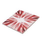 Kleine rode zilverster tegeltje (Zijkant)