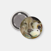 Kleine, ronde Barticus en Giraffe Magnet Magneet (Voorkant / Achterkant)