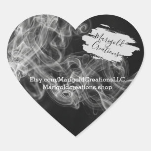 Kleine rook hart marketing stickers