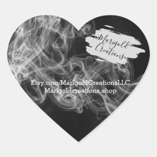 Kleine rook hart marketing stickers