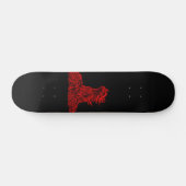 Kleine Rote Drache - Dragon Skateboard (Horizontaal)