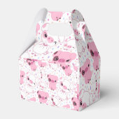 Kleine Roze Piggies Viering Favor Box Bedankdoosjes (Achterkant)